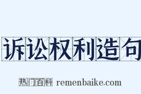 诉讼权利造句是什么意思的图片